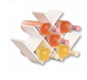 GARRAFEIRA 8 GARRAFAS BRANCA FIBRA#